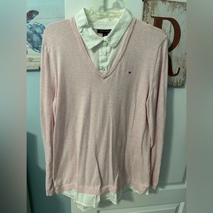 Tommy Hilfiger Pink Sweater/Shirt XL